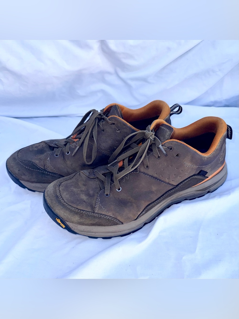 Danner Trail Roamer Leather Hiking Shoes Timberwolf/Marmalade Color Men’s 11.5
